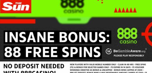 88 Free Spins with 888casino – No Deposit Needed! | The Sun