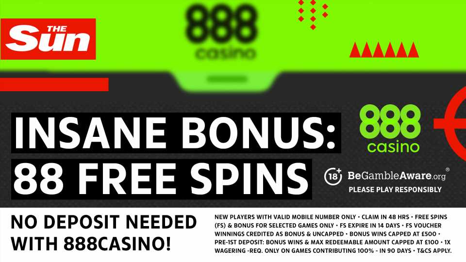 88 Free Spins with 888casino – No Deposit Needed! | The Sun