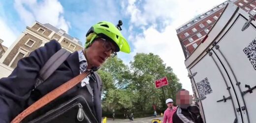 Jeremy Vine confronts driver after being knocked off bike in accident