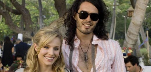 Kristen Bell threatened to cut Russell Brands balls off on movie set