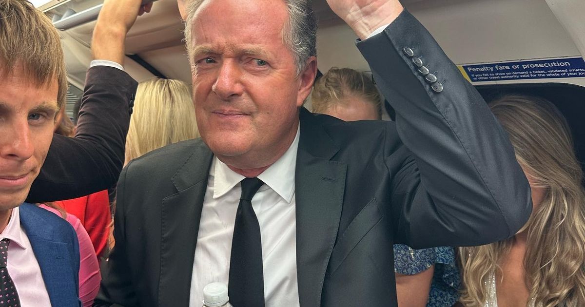 Piers Morgan told to get a grip as he travels to NTAs on hot London tube