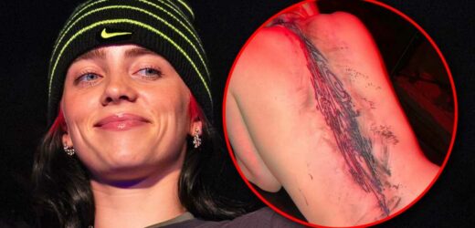 Billie Eilish Shows Off Full Back Tattoo to Mixed Reactions