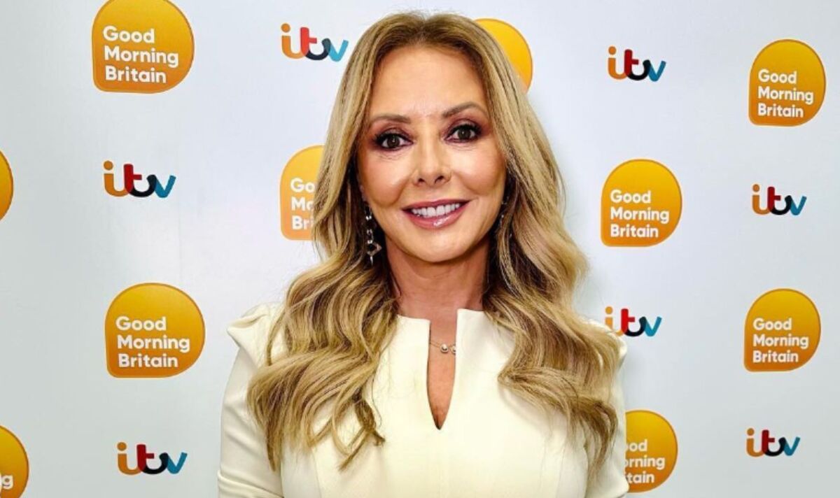 Carol Vorderman wows fans as she squeezes hourglass curves into tight dress