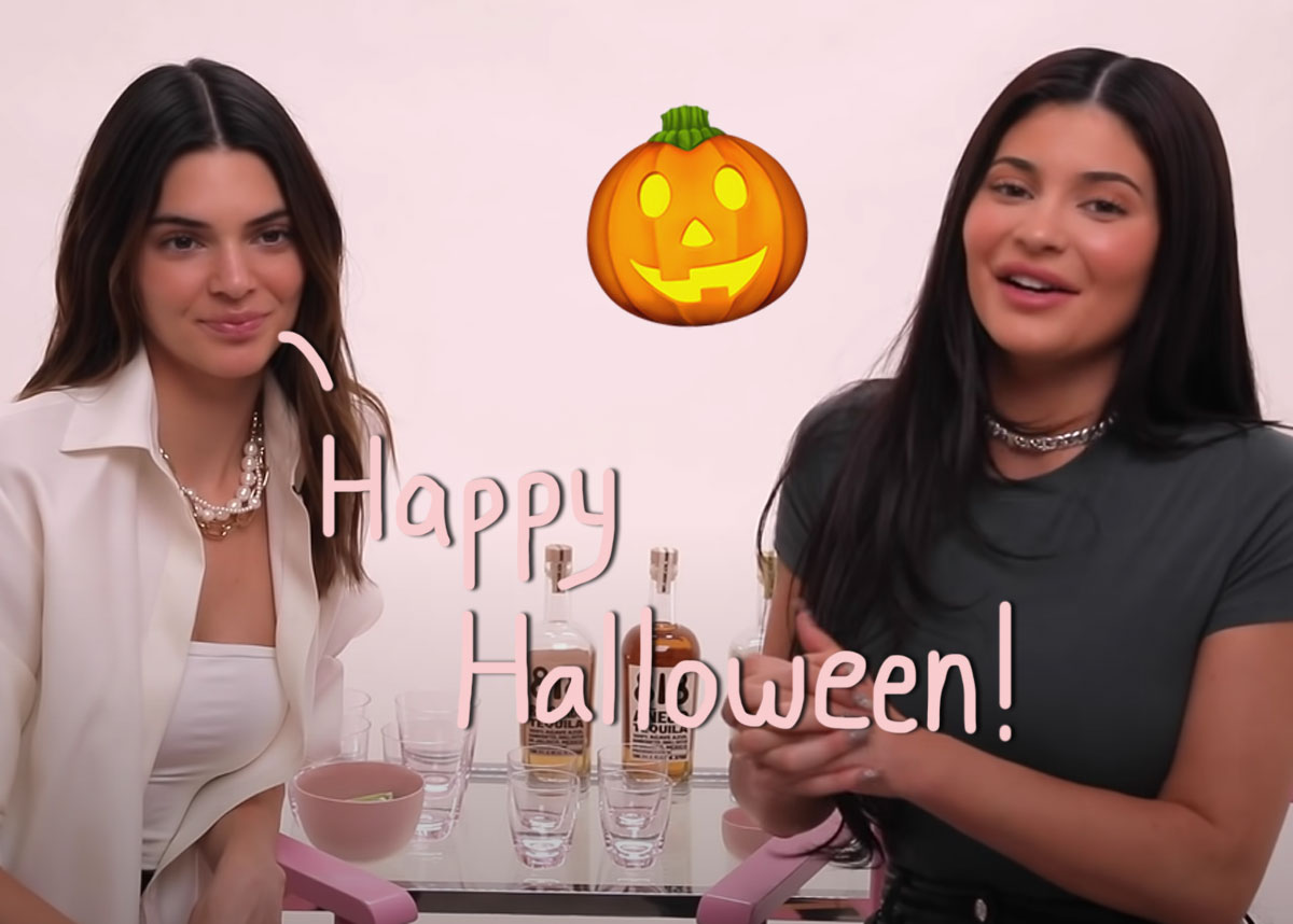 Kylie & Kendall Jenner Show Off Super Risqué Joint Halloween Costumes!