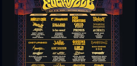 Motley Crue, Limp Bizkit, Foo Fighters & Slipknot To Headline Welcome To Rockville 2024