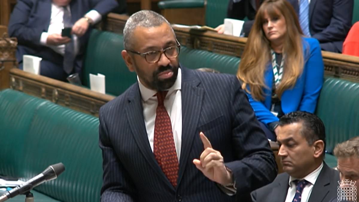 QUENTIN LETTS: James Cleverly mouthed a word rhyming with &apos;rowlocks&apos;