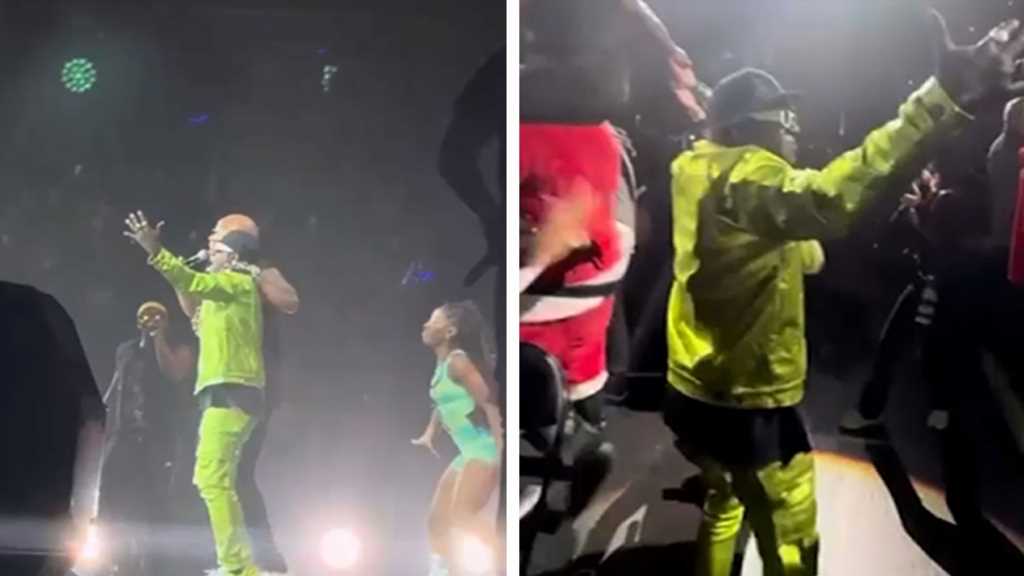 Flavor Flav Joins Flo Rida Onstage at Jingle Ball, Reunites With Hoopz