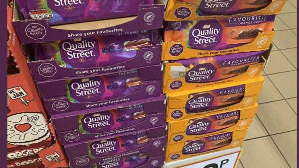 Quality Streets fans spot their favourite sweet in a chocolate BAR